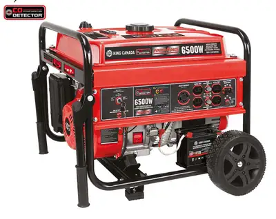 Powerful 10 HP, 4-stroke air-cooled OHV engine 6500 starting watts, 5000 running watts AVR system an...