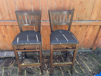 Wooden bar stools for free