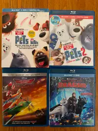 Disney Blu-rays and DVDs for kids