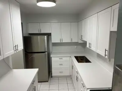 Spacious & Bright Stacked 3-Storey Condo Townhouse In High Demand North York. Totally Newly Renovate...