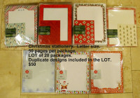 Christmas stationery, Writing paper & envelopes, Christmas seals