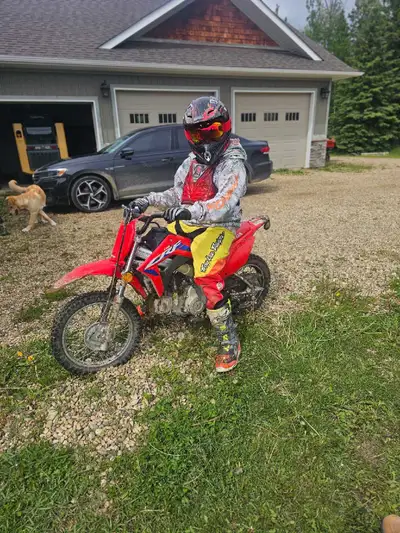 2023 Honda CRF 110. Bought it new and in excellent condition. $3000 or possibly trade for a bigger b...