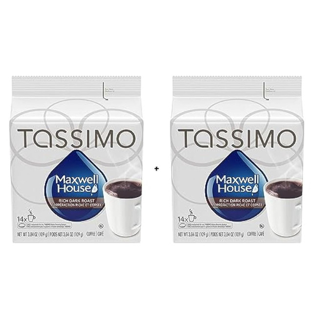 NEW sealed! Maxwell House Dark Roast Tassimo T-disks 14 packs in Coffee Makers in Hamilton