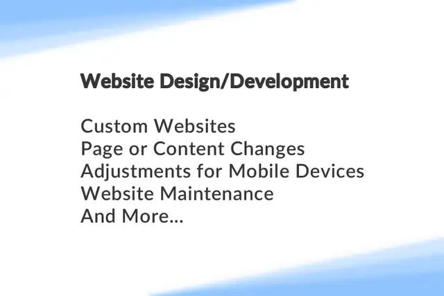 Offering Website-Related Work