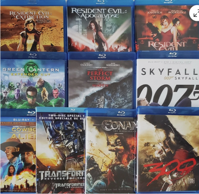 Blu-ray Action Adventure Movies Set 10 Resident Evil Skyfall, View more