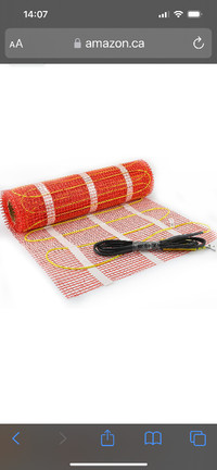 Warm Electric Radiant underfllor mat , Self-adhesive Floor Heat