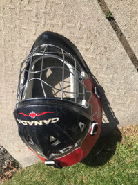 Road hockey helmet