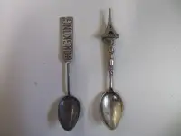Two Piece Lot Of Hongkong & Paris Silver Spoons Rare Circa 1950s