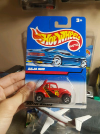 90s Hot wheels Baja Bug Black wall red Made in India