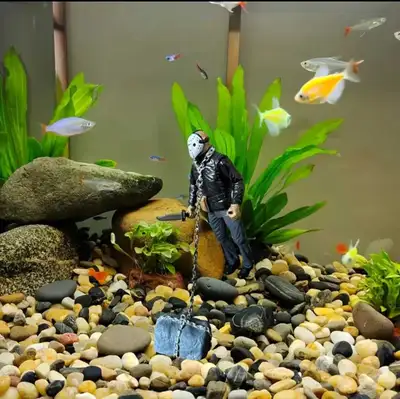 AQUARIUM DECORATION NEW JASON CHARACTER , View more