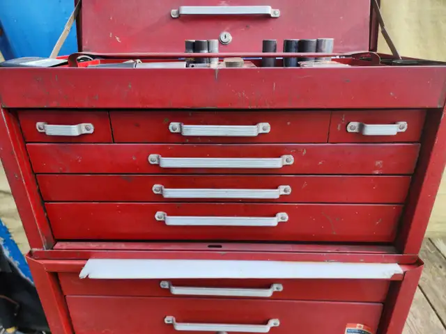 Mastercraft/Beach 6 Drawers Tool Chest W Aluminum Wrench Holders in Tool Storage & Benches in Windsor Region - Image 5