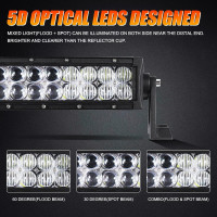 Led Straight light Bar - Spot, Flood and Combo lights