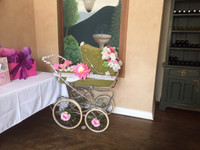 Beautiful Vintage Baby Carriage/ Pram Decorated
