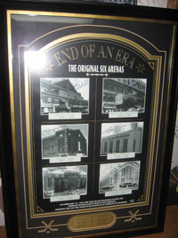 Origanal 6 NHL Arenas, signed by 6 Hall of Famer's