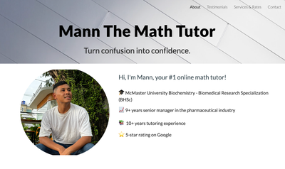 Mann The Math Tutor Gr. 9-12 (ST. CATHERINES), View more