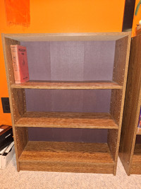 Bookcase x 2  three shelf