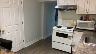 A basement room is available for rent in a good location with convenient transportation it’s a10 min...