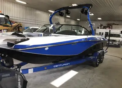 PCM EX343 5.7l V-drive with very low 187 hrs. Equipped with cabin heater, wake tower, amplified ster...