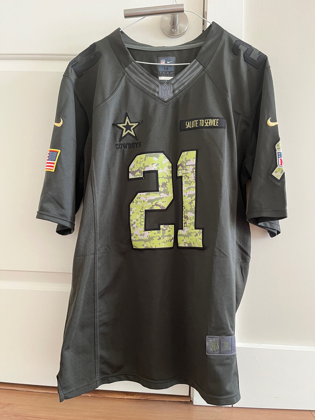 Nike Dallas Cowboy’s NFL Salute to Seevice Jersey Medium in Football in City of Toronto