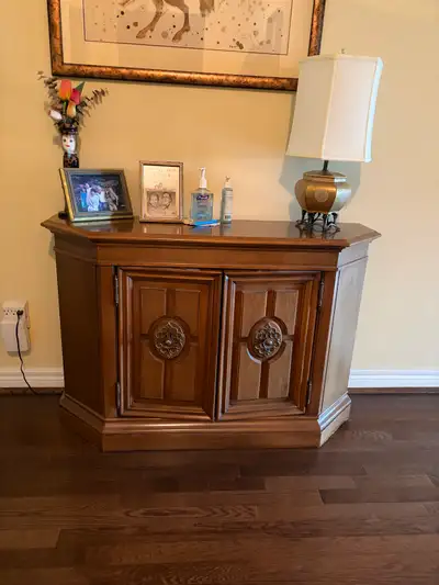 Vintage Solid Wood Cabinet / Sideboard – 44”, View more