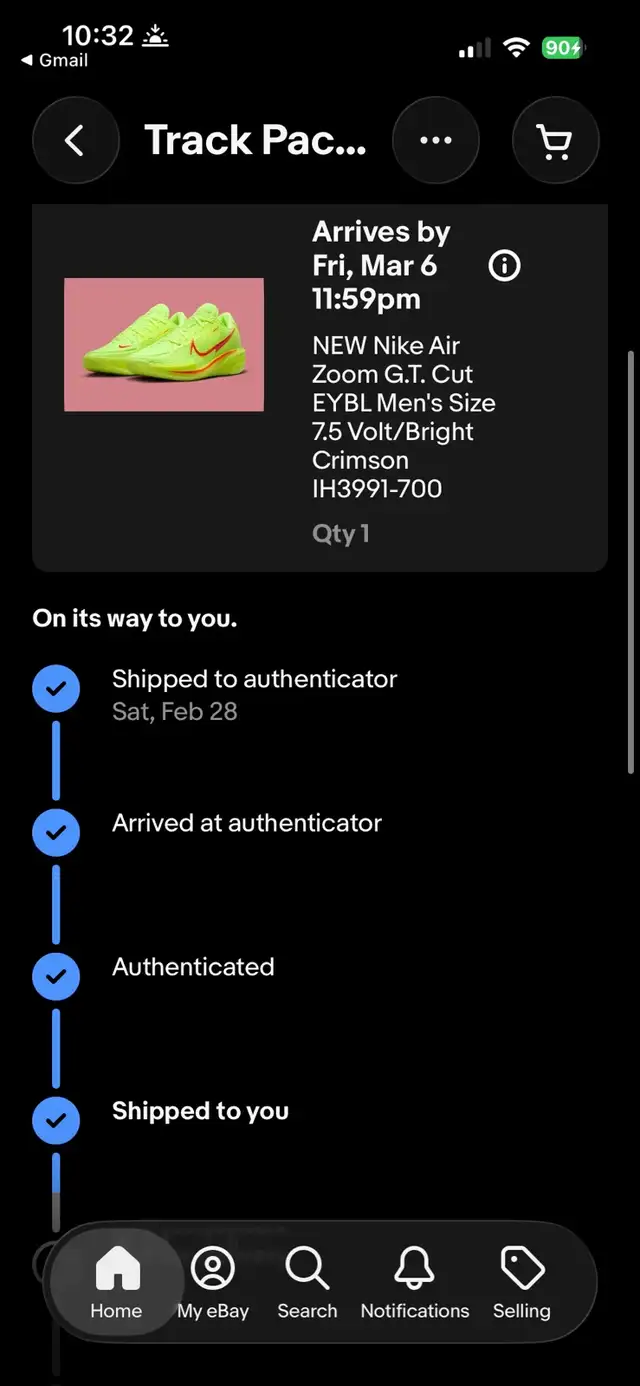 Nike GT Cut 1 EYBL Volt/Bright Crimson in Men's Shoes in City of Toronto - Image 8