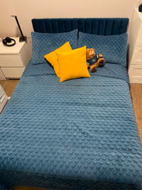 Double Blue Bed
