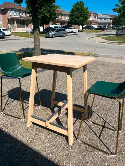 Ikea norraker high bar table + wayfair bar stools, View more