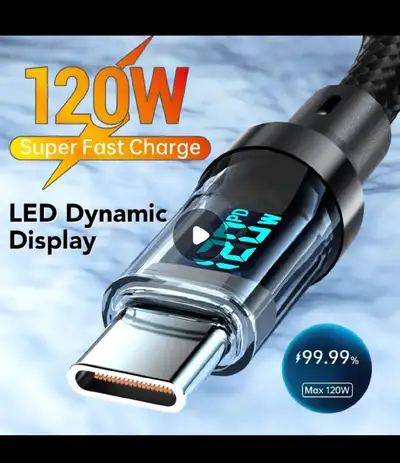 2m Long. Now $23 (was $46) 100% New, 100% Works (See photos) LED Dynamic Display SUPER Fast Charging...