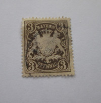 Bavaria Coat of Arms Postage Stamp