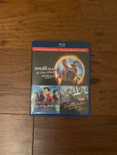 Spider-Man, 3 blu-ray movies collection for sale. Spider-Man no Way home Blu-ray movie and Spider-Ma...