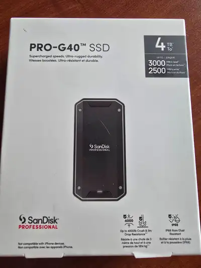 SanDisk Professional 4TB PRO-G40 SSD, View more