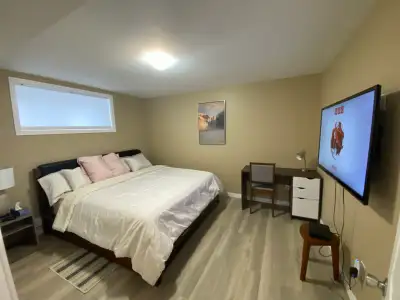 Furnished Legal Basement Suite for rent in Brighton East Saskatoon. 5 minutes to Park, 2 minutes’ wa...