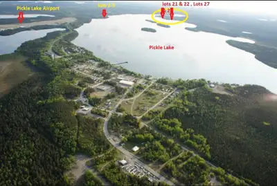 Pickle Lake Waterfront Land 1.6 Acres ( .674 Hectacre.) LOT # 5 As shown in photo Ontario’s Northern...