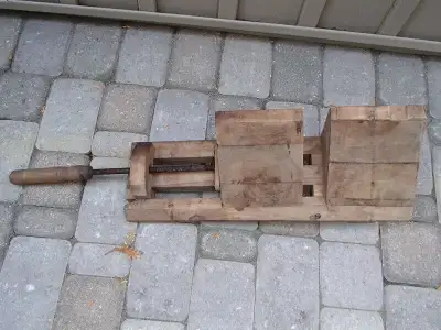 Vintage Wood Vice, View more
