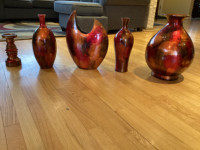 Ceramic Vase/ Decor Set