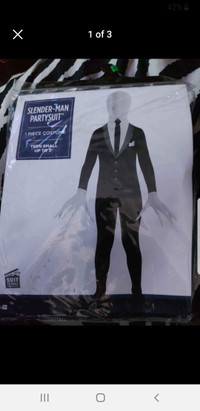 Slender man party suit mint condition