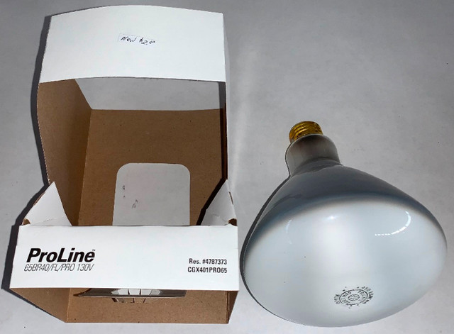 GE ProLine 65BR40/FL 65w 130v Flood Lamp (new) in Indoor Lighting & Fans in Strathcona County