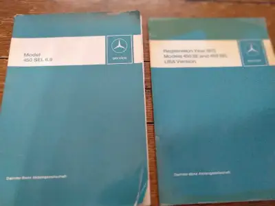 Genuine Mercedes Benz service information books. These books were sent to the dealerships ahead of t...