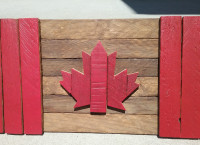 Rustic Canada Flags and Signs