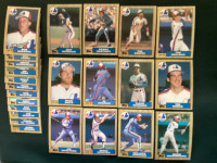 24 1987 Montreal Expo OPC + Topps Cards Mint