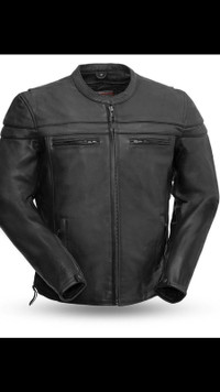 Top quality mens leather motorcycle jacket  Large 42-44