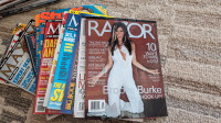 Maxim stuff and Razor magazines