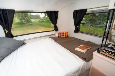 Hitch up and head out with Inez the Boler Roll into your campsite like it’s 1973 with a fully renova...