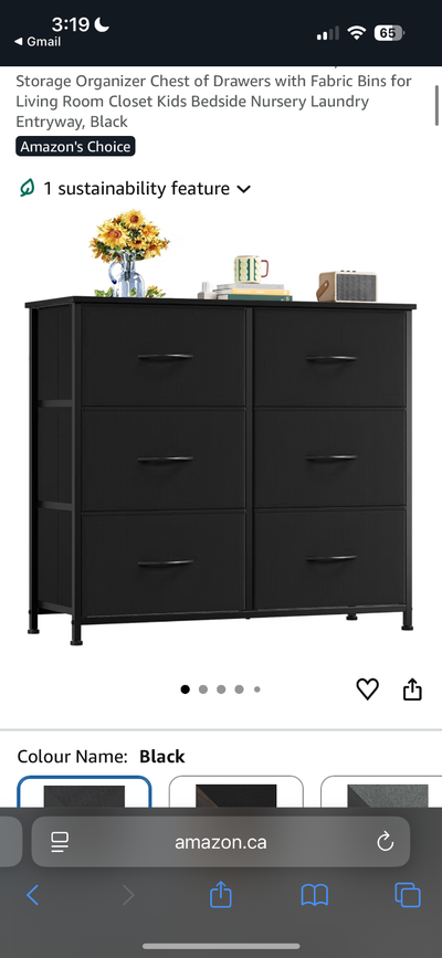 Black dresser, View more