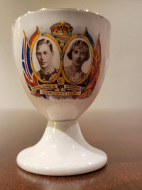 King George and Queen Elizabeth 1937 Coronation antique egg cup
