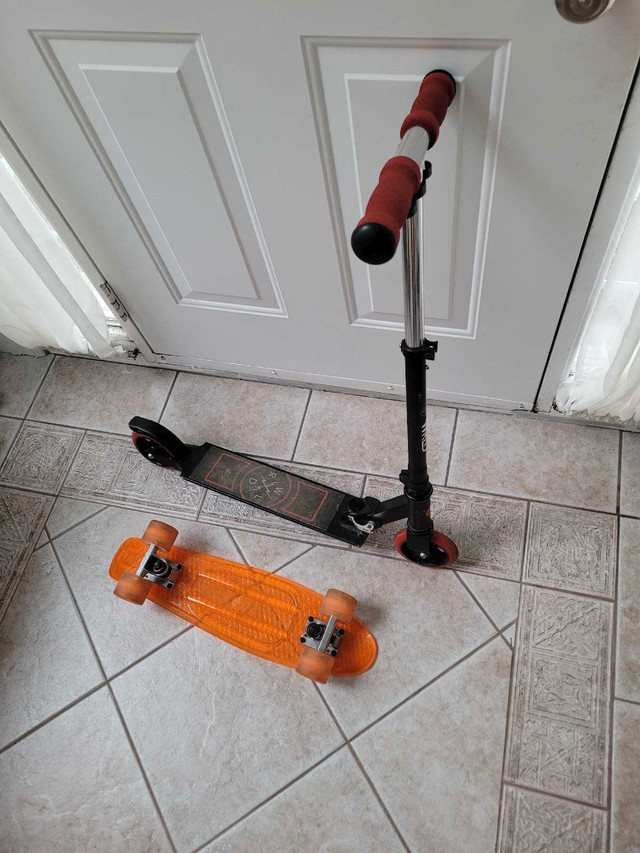 Kid's Scooter + Skateboard. Good Condition. Price for Both  in Skateboard in Bedford - Image 4