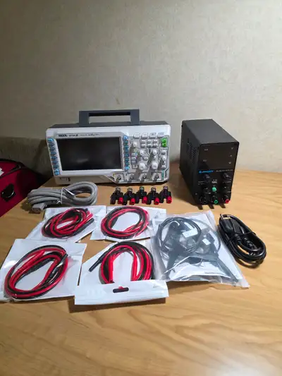 I'm selling a 0-30vdc 0-10amp power supply and 4 channel oscilloscope package. The picture with the...