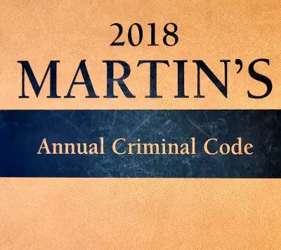 ⭐ Martin's Criminal Code. Standard Edition, 2018., View more