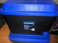 Mastercraft Heavy Duty 95L Bins with Handles and Wheels