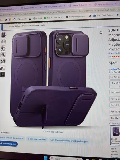 iPhone 15 Pro, always in a case with screen protector. Comes with case and screen protector. Excelle...